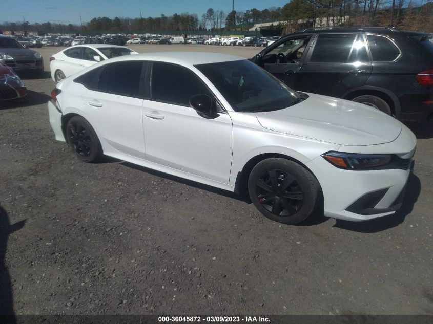 2022 HONDA CIVIC SEDAN SPORT VIN: 2HGFE2F55NH602794