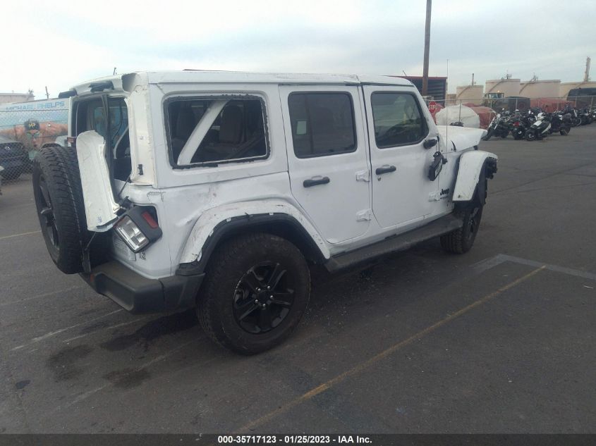 2021 JEEP WRANGLER UNLIMITED SAHARA ALTITUDE VIN: 1C4HJXEN0MW756931