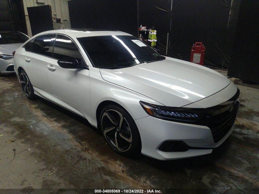 2022 HONDA ACCORD SEDAN SPORT VIN: 1HGCV2F3XNA003275