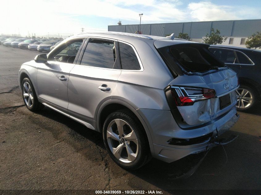 2021 AUDI Q5 PREMIUM PLUS VIN: WA1BAAFY3M2130187