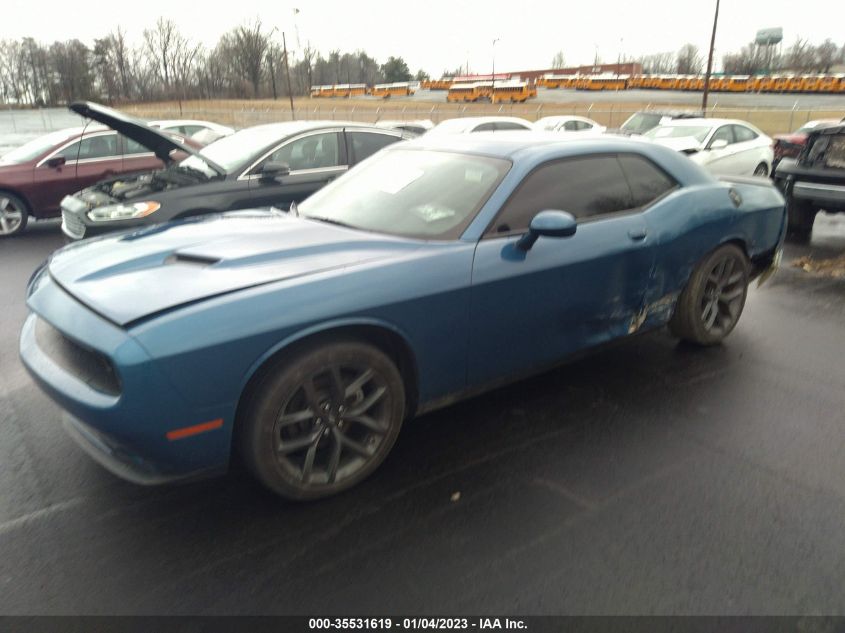 2022 DODGE CHALLENGER SXT VIN: 2C3CDZAG2NH185547