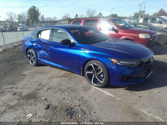 2021 HONDA ACCORD SEDAN SPORT VIN: 1HGCV1F39MA087758