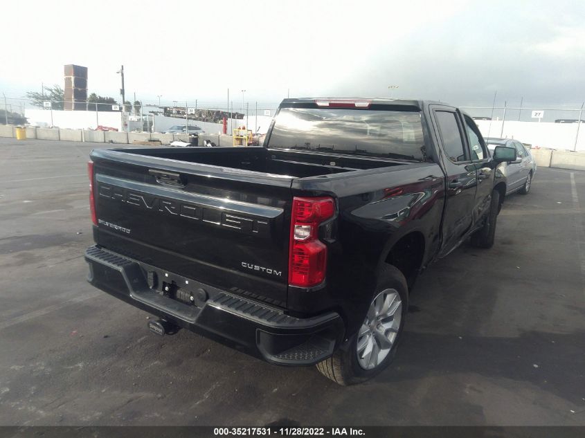 2022 CHEVROLET SILVERADO 1500 CUSTOM VIN: 1GCPABEK0NZ542378