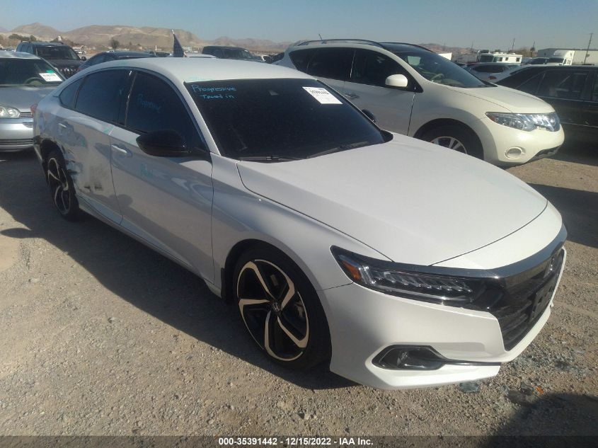 2021 HONDA ACCORD SEDAN SPORT VIN: 1HGCV1F33MA028544