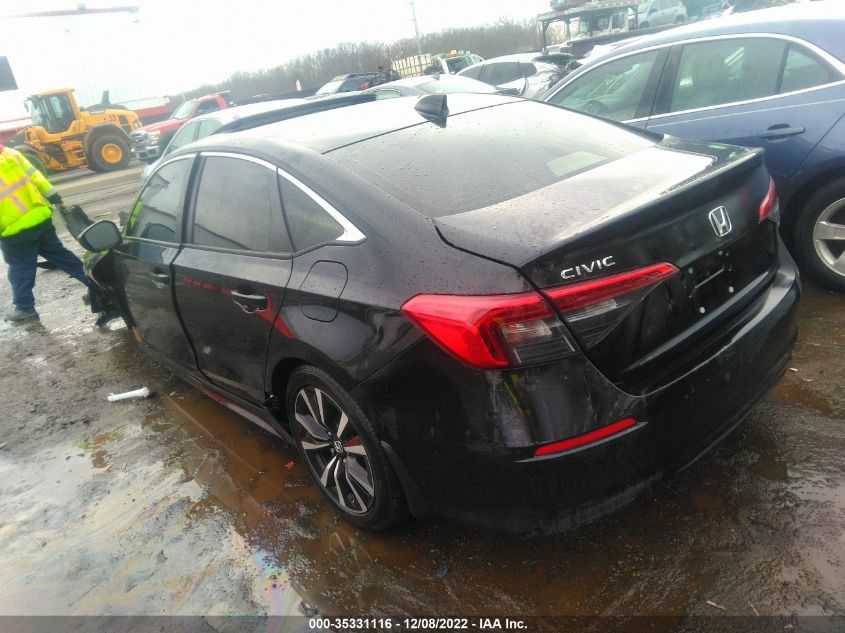 2022 HONDA CIVIC SEDAN EX VIN: JHMFE1F78NX004476