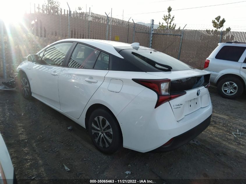 2022 TOYOTA PRIUS LE/XLE/NIGHTSHADE VIN: JTDL9MFU3N3035299