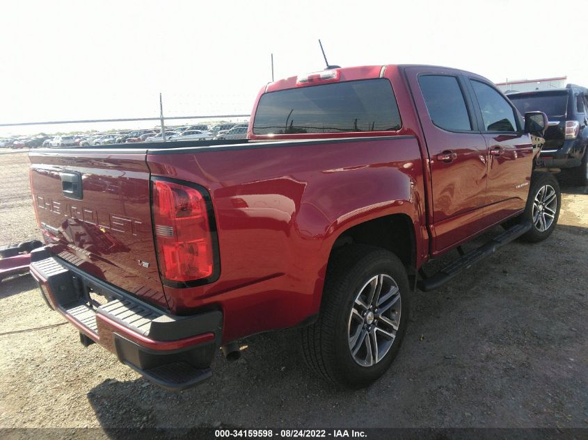 2021 CHEVROLET COLORADO 2WD WORK TRUCK VIN: 1GCGSBEN3M1199991