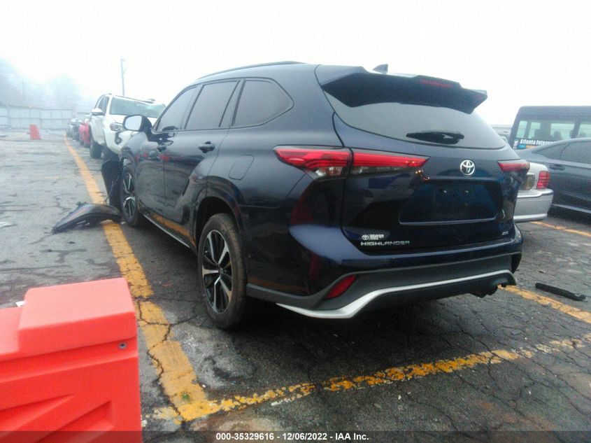 2021 TOYOTA HIGHLANDER XSE VIN: 5TDLZRAH3MS032553