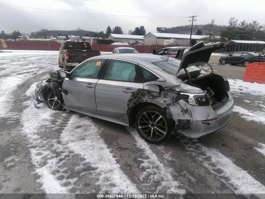 2022 HONDA CIVIC SEDAN TOURING VIN: 2HGFE1F92NH307102