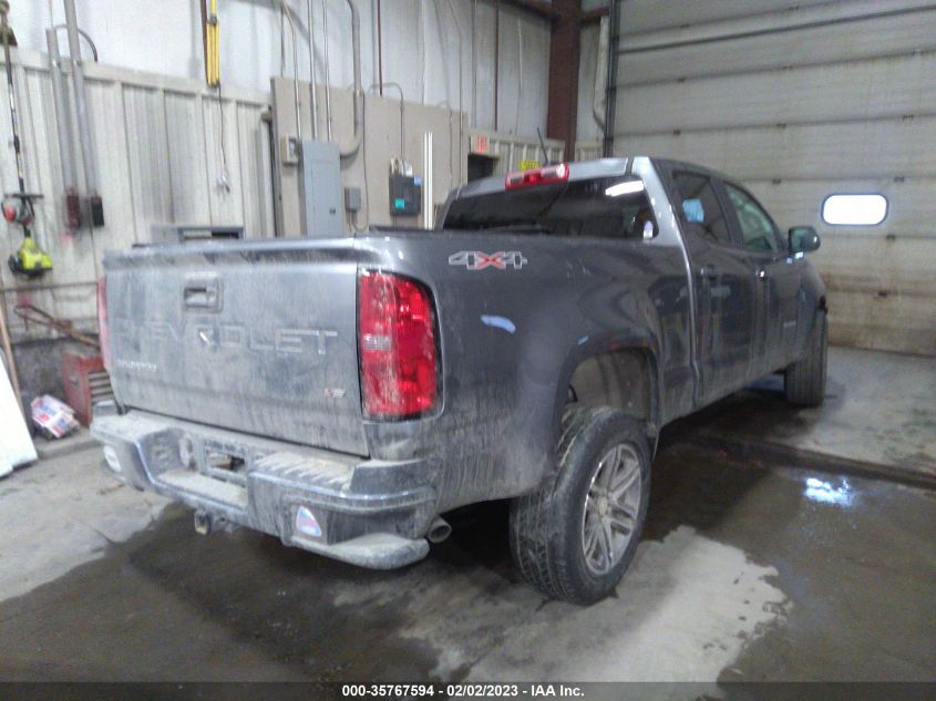 2021 CHEVROLET COLORADO 4WD WORK TRUCK VIN: 1GCGTBEN7M1253905