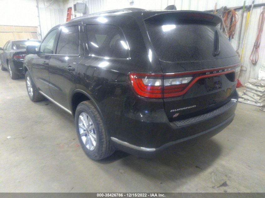 2022 DODGE DURANGO SXT VIN: 1C4RDJAG4NC132276