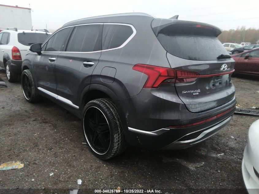 2021 HYUNDAI SANTA FE HYBRID BLUE VIN: KM8S2DA13MU006077