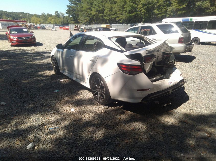 2021 NISSAN SENTRA SR VIN: 3N1AB8DV9MY232582