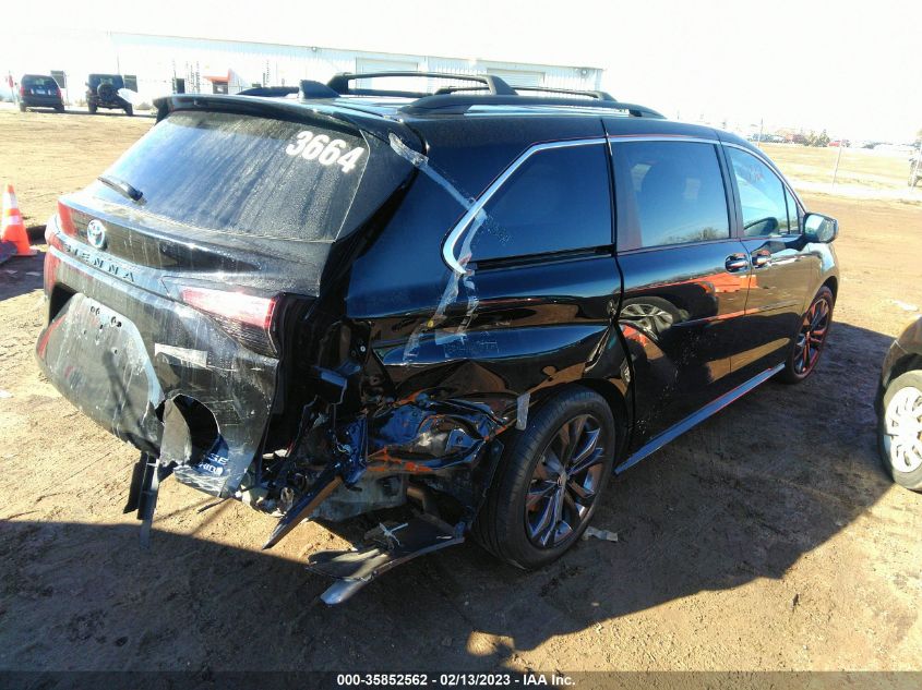2022 TOYOTA SIENNA XSE VIN: 5TDXRKEC2NS122480