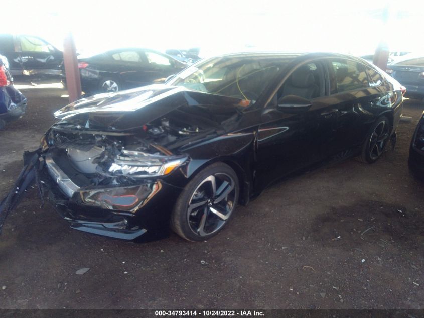 2022 HONDA ACCORD SEDAN SPORT VIN: 1HGCV1F36NA076864