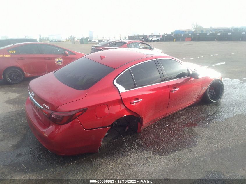 2020 INFINITI Q50 RED SPORT 400 VIN: JN1FV7AR6LM660495