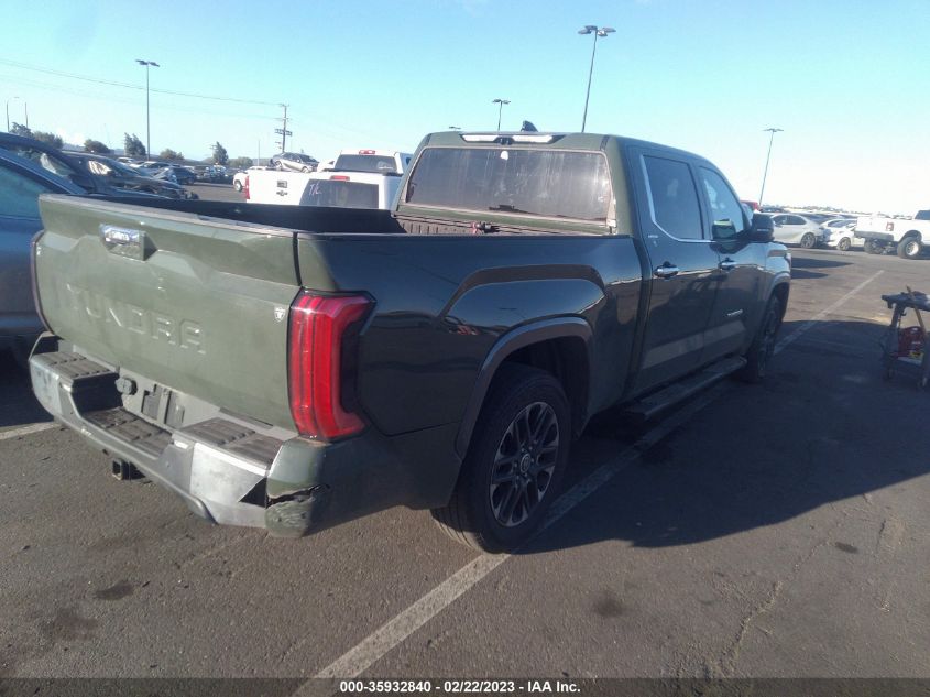2022 TOYOTA TUNDRA 2WD LIMITED VIN: 5TFJA5BC4NX001480