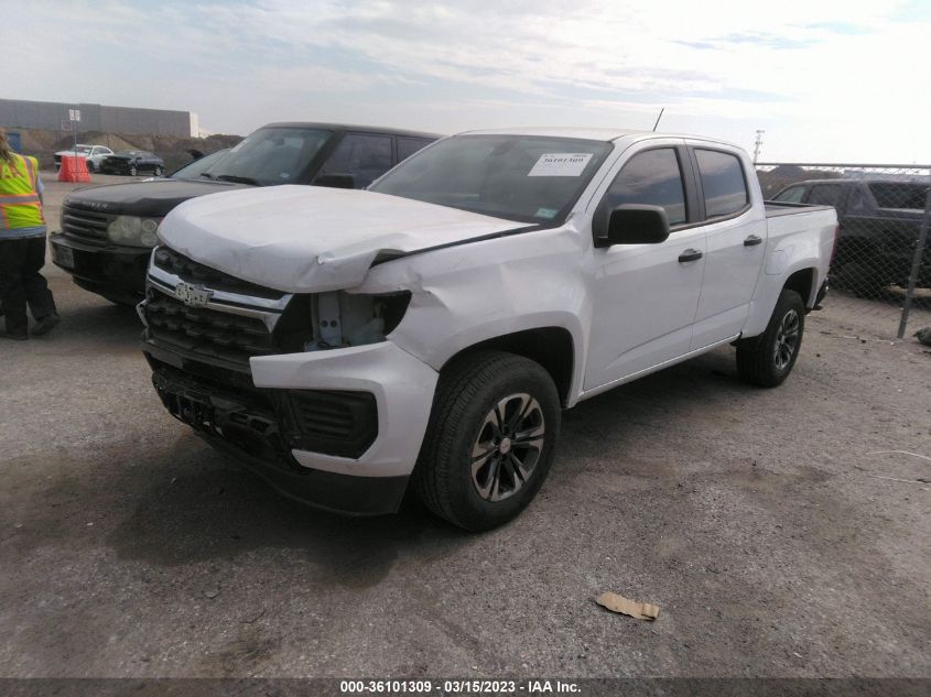 2022 CHEVROLET COLORADO 2WD WORK TRUCK VIN: 1GCGSBEN9N1169945