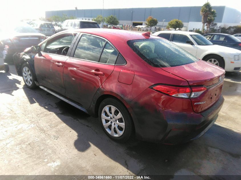 2021 TOYOTA COROLLA LE VIN: JTDEPMAE3MJ168556
