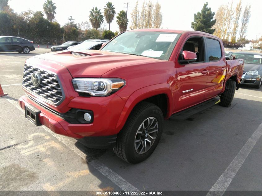 2022 TOYOTA TACOMA 4WD SR/SR5/TRD SPORT VIN: 3TMCZ5AN0NM504191