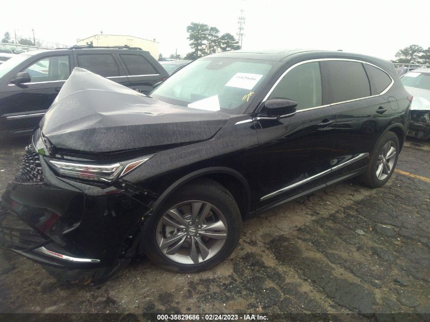 2022 ACURA MDX VIN: 5J8YE1H34NL010479