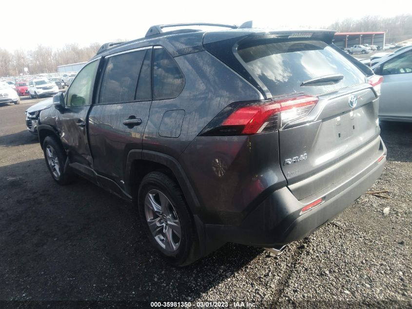 2022 TOYOTA RAV4 HYBRID XLE VIN: JTMRWRFV8ND152881