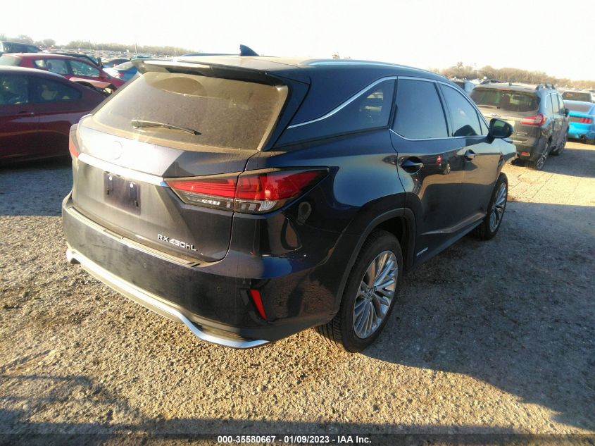 2022 LEXUS RX RX 450HL LUXURY VIN: JTJJGKFA7N2028897