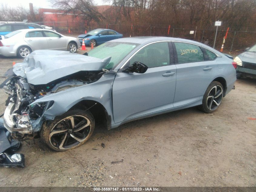 2021 HONDA ACCORD SEDAN SPORT VIN: 1HGCV2F30MA024652