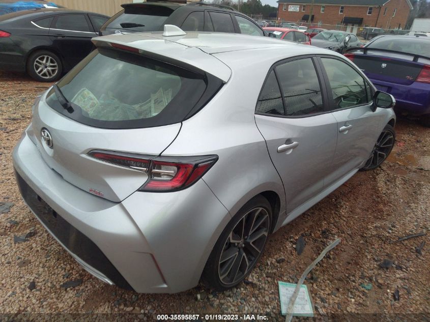 2022 TOYOTA COROLLA HATCHBACK XSE VIN: JTNC4MBE8N3183229