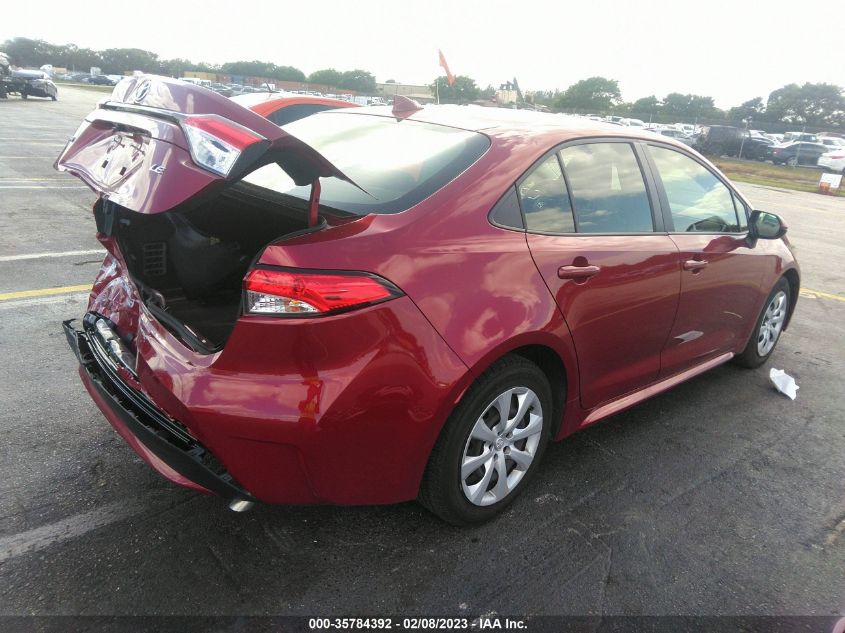 2022 TOYOTA COROLLA LE VIN: JTDEPMAE5NJ212381