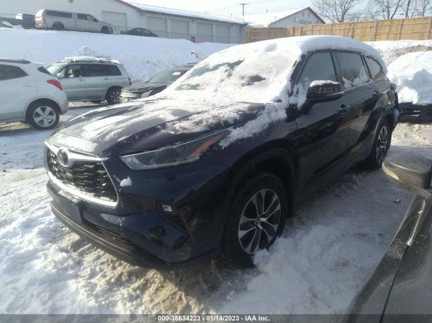 2021 TOYOTA HIGHLANDER XLE VIN: 5TDGZRBH1MS552850