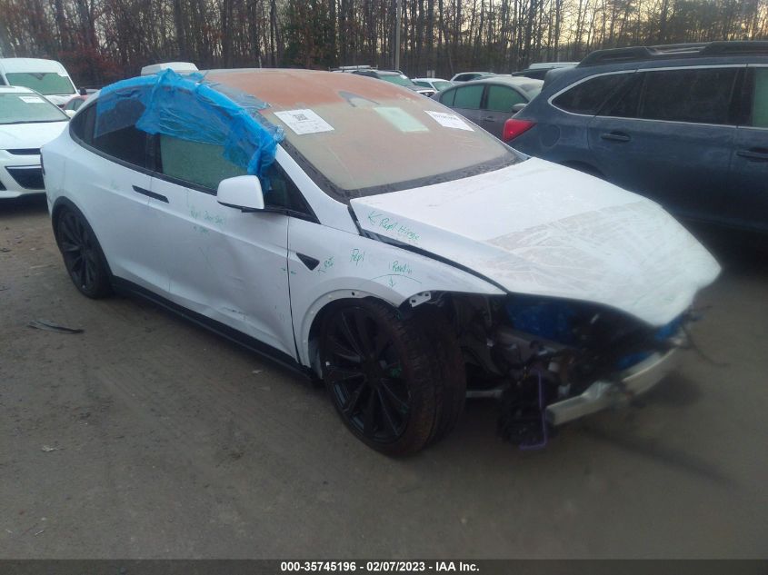 2022 TESLA MODEL X VIN: 7SAXCDE50NF360124