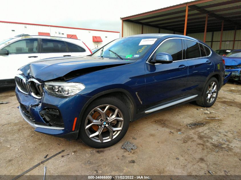 2021 BMW X4 XDRIVE30I VIN: 5UX2V1C08M9G18696