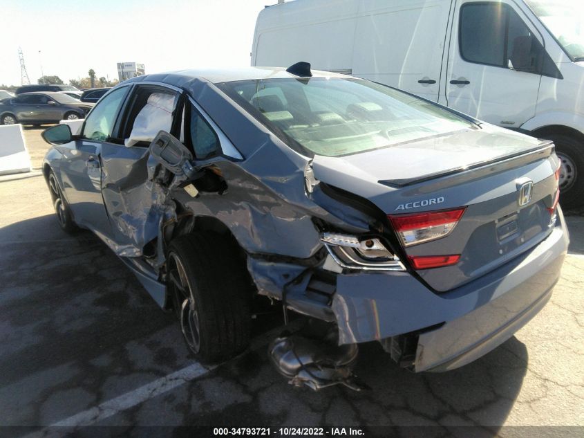 2022 HONDA ACCORD SEDAN SPORT VIN: 1HGCV2F35NA016435
