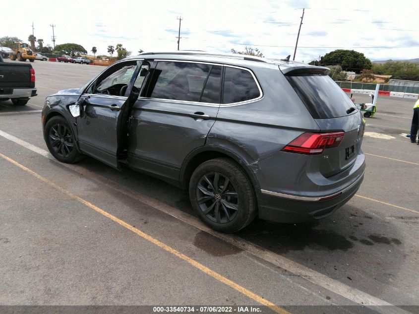 2022 VOLKSWAGEN TIGUAN SE VIN: 3VV2B7AX6NM034389