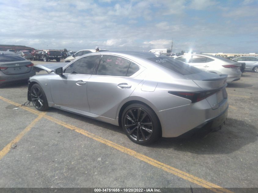 2021 LEXUS IS IS 350 F SPORT VIN: JTHGZ1B27M5038194