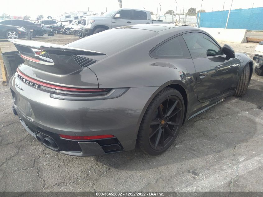 2021 PORSCHE 911 CARRERA VIN: WP0AA2A91MS205248