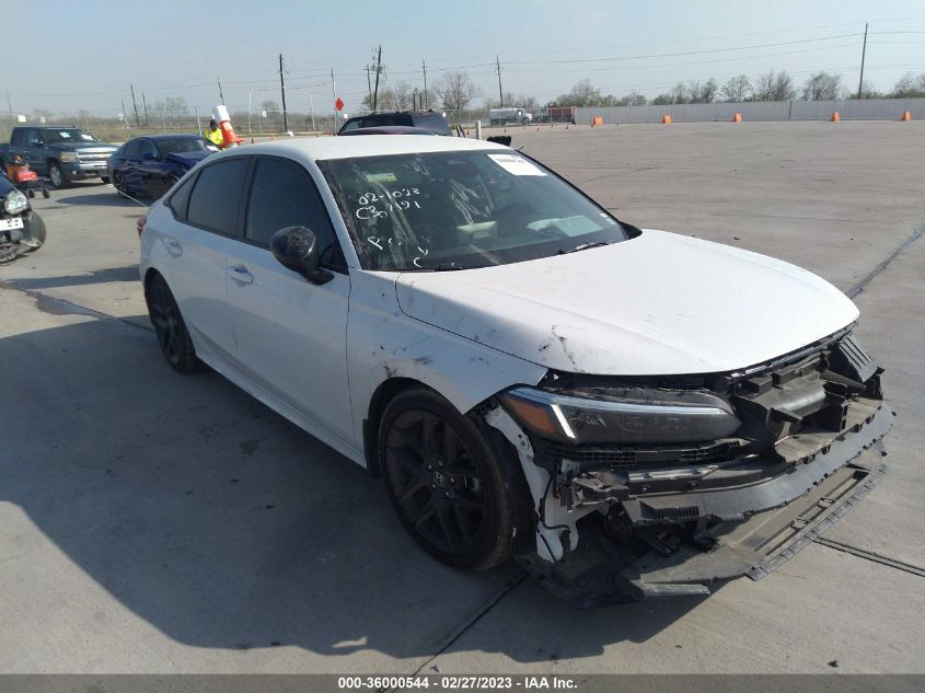 2022 HONDA CIVIC SEDAN SPORT VIN: 2HGFE2F57NH571807