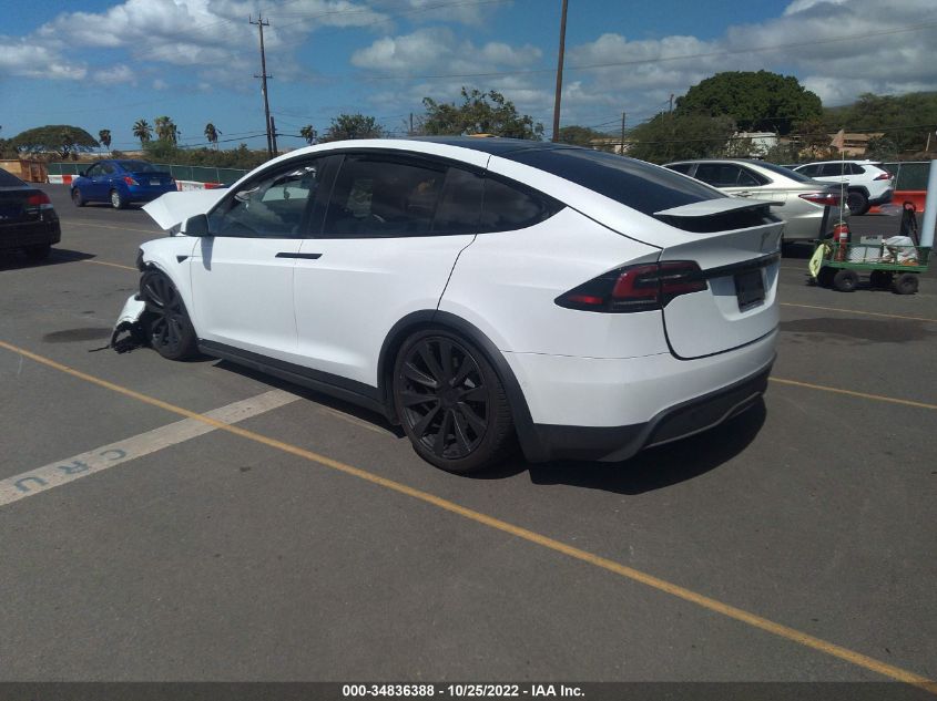 2022 TESLA MODEL X VIN: 7SAXCDE58NF343250