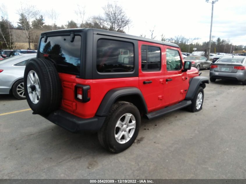 2021 JEEP WRANGLER UNLIMITED SPORT S VIN: 1C4HJXDG0MW809615