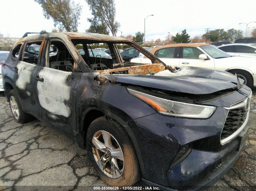 2021 TOYOTA HIGHLANDER L VIN: 5TDCZRAH6MS537079
