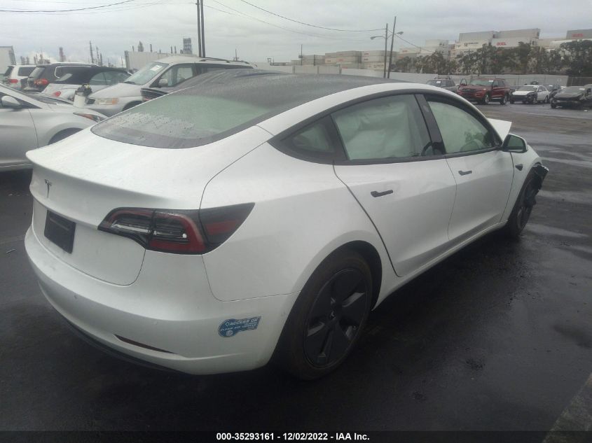 2021 TESLA MODEL 3 STANDARD RANGE PLUS VIN: 5YJ3E1EA9MF000771