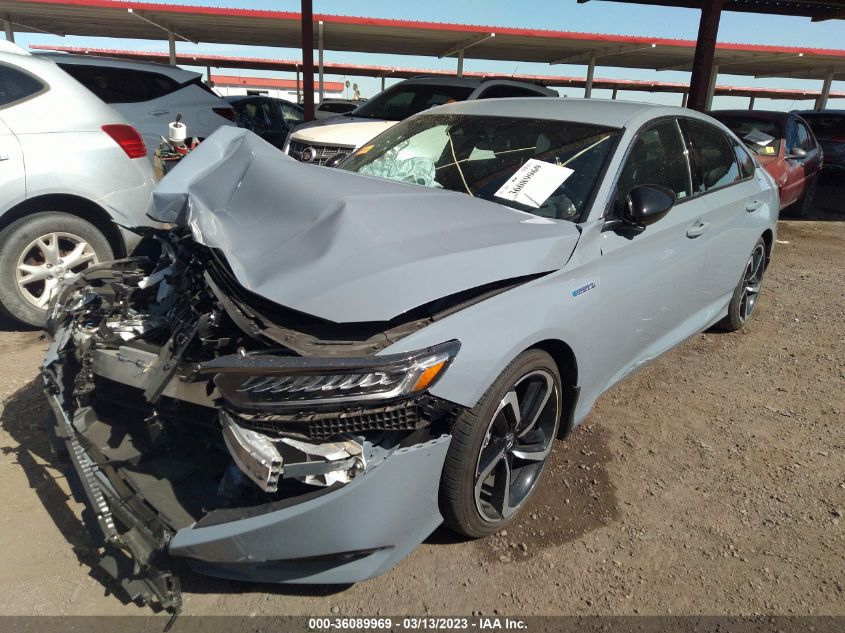 2022 HONDA ACCORD HYBRID SPORT VIN: 1HGCV3F23NA035711