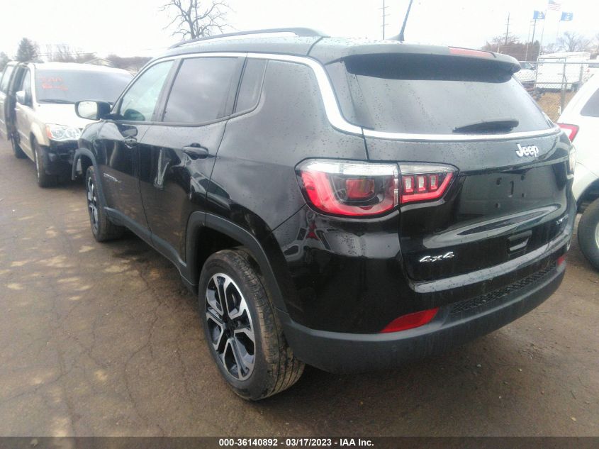 2022 JEEP COMPASS LIMITED VIN: 3C4NJDCBXNT107770