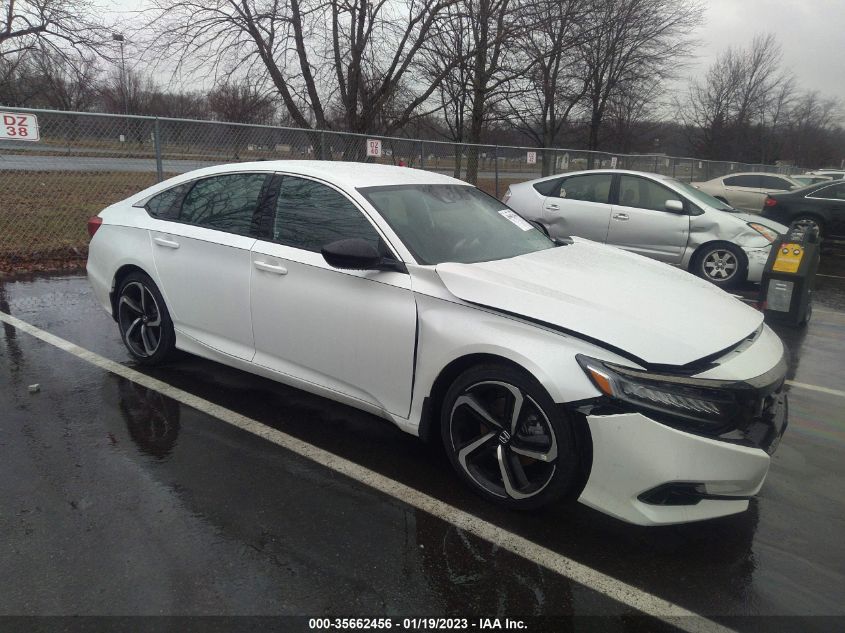 2022 HONDA ACCORD SEDAN SPORT VIN: 1HGCV1F3XNA105542