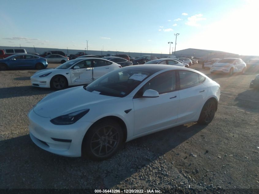 2022 TESLA MODEL 3 LONG RANGE VIN: 5YJ3E1EB7NF157032