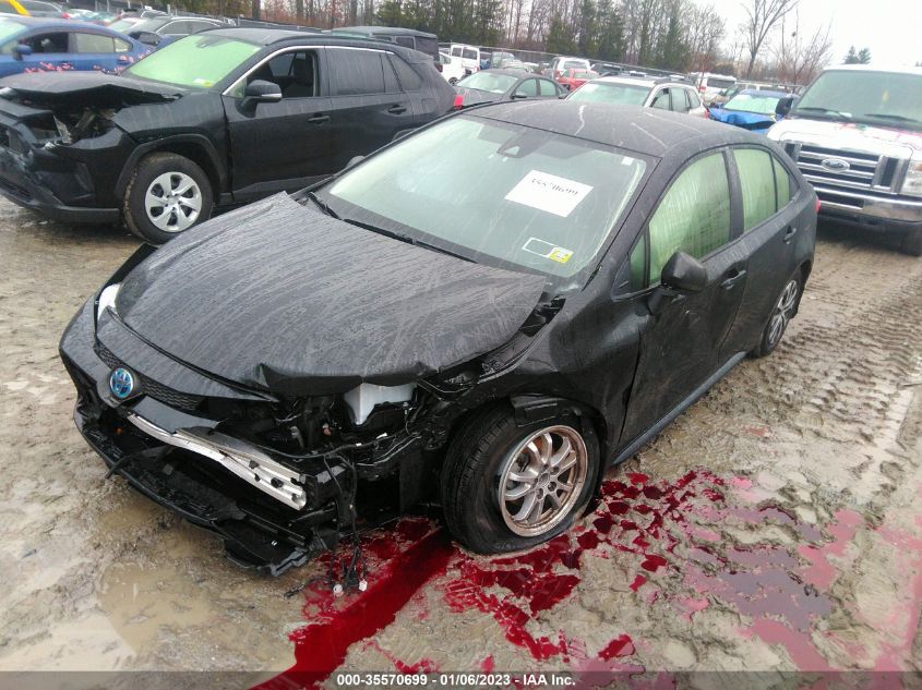 2022 TOYOTA COROLLA HYBRID LE VIN: JTDEAMDE8NJ044426