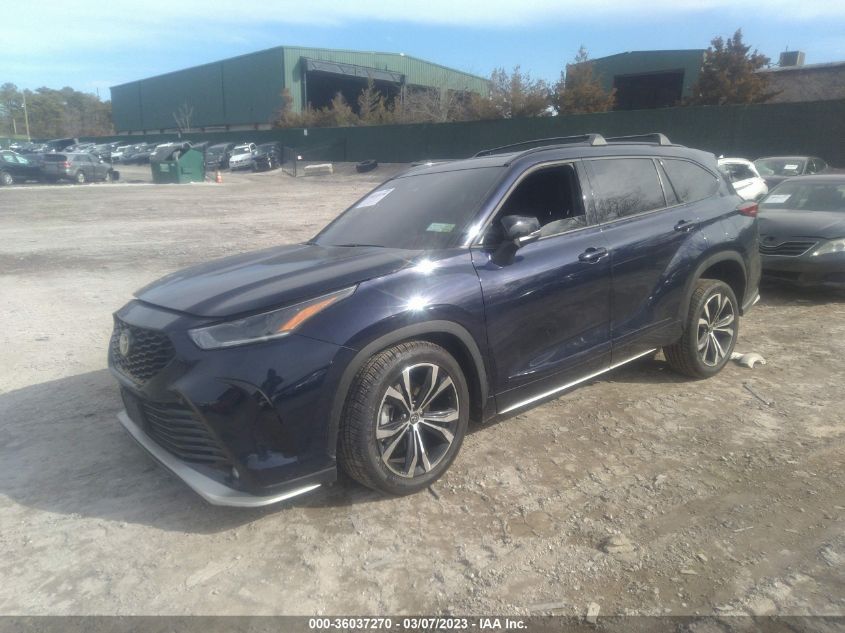 2022 TOYOTA HIGHLANDER XSE VIN: 5TDLZRBH0NS212525