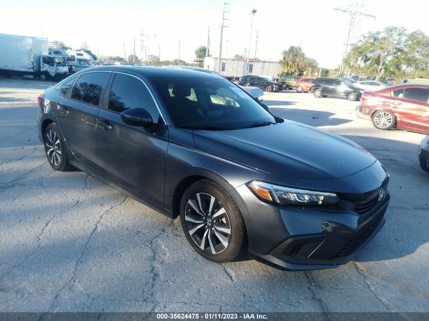 2022 HONDA CIVIC SEDAN EX VIN: 2HGFE1F74NH312798