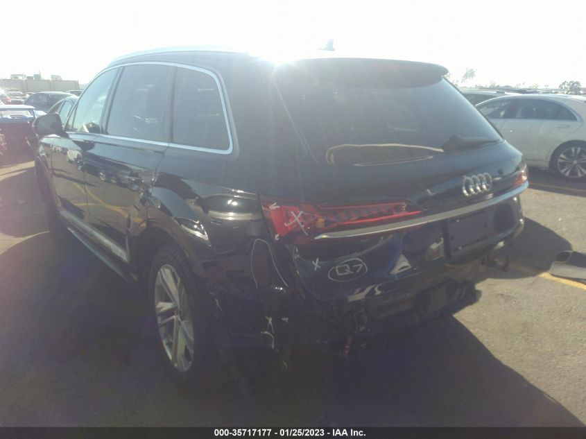 2021 AUDI Q7 PREMIUM VIN: WA1AJAF77MD033601